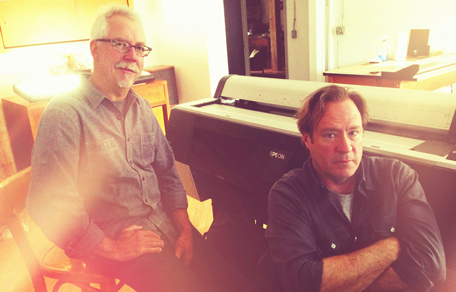 Greg Slater and Jim Newbury - artists at work